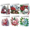 6PCS Christmas DIY Diamond Art Greeting Cards Congratulations Cards & Gifts