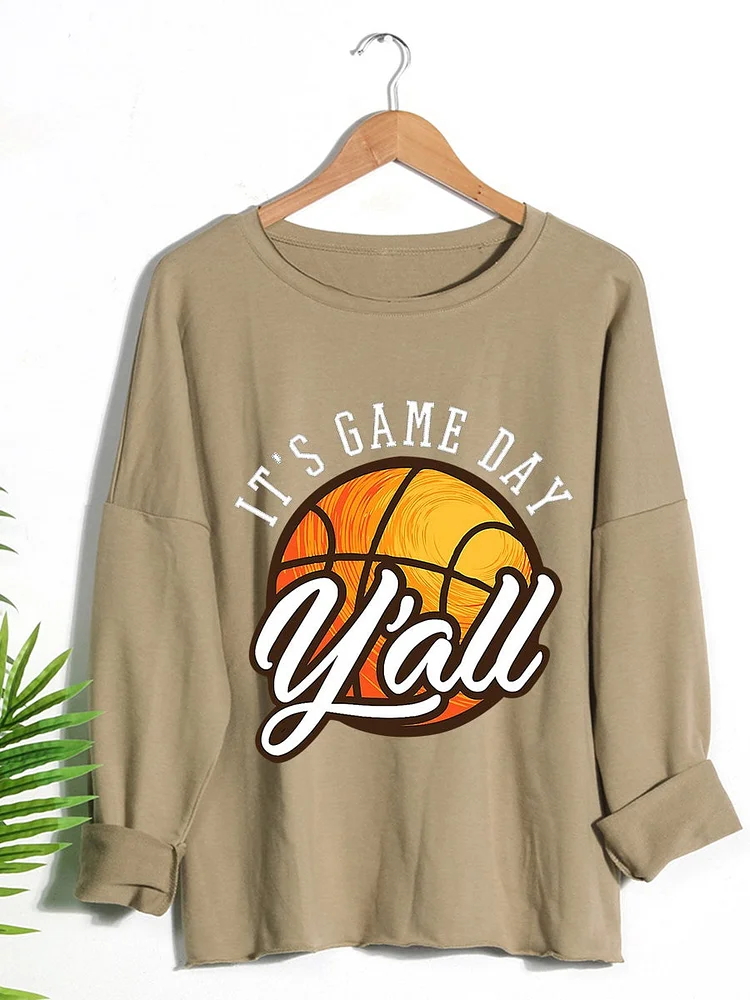 Vintage Basketball Its Game Day Yall   sweatshirt-010783-Annaletters