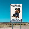 These Premises Protected By Dachshund Security - Metal Tin Signs(8*12Inch/12*16Inch)