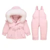 Baby Girl Boy Down Outfit Suit Warm Overalls Sets 2 Pcs