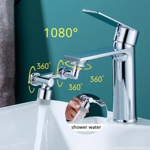 👍Rotating 1080&deg; robotic arm faucet (universal model)