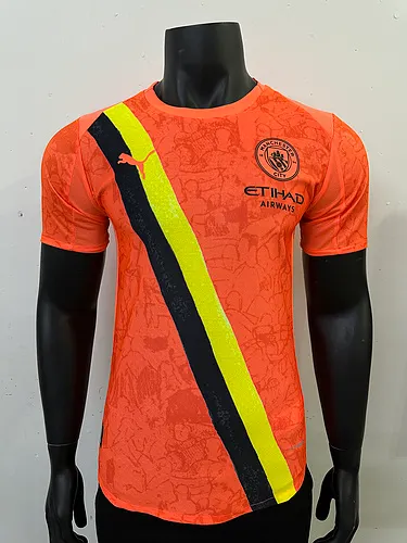 2526 Manchester City Orange Player Edition Football Jersey 1:1 Thailand Quality