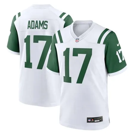 Men's New York Jets #17 Davante Adams  White Classic Alternate Game Jersey