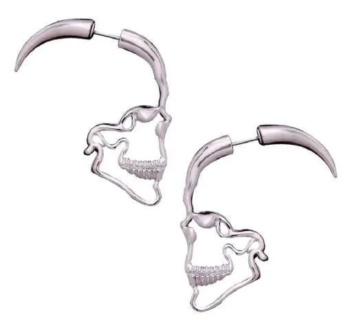 Skull Hollow Stud Earrings
