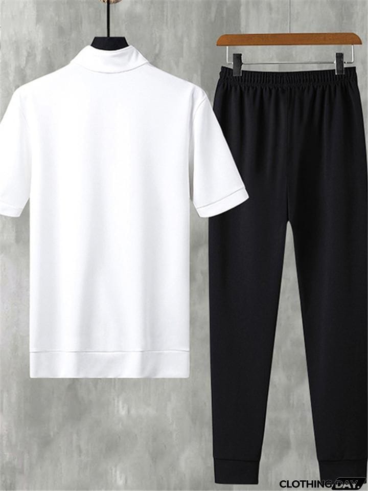 Men's Loose Breathable Short Sleeved Running Sets