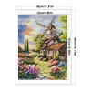 Windmill And Hut-14CT Stamped Cross Stitch Egyptian Cotton 30*40cm/11.81*15.75in tapestrymarket
