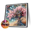 (US Local)4Pack Tree-Crystal Rhinestone Diamond Painting(30x30cm)