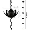 Lotus Rain Chain Rain Catcher Chain Outdoor Garden Hanging Rain Catcher Cups