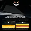 Demon Eye LED Car Window Warning Light Solar Panel Breathing Lamp