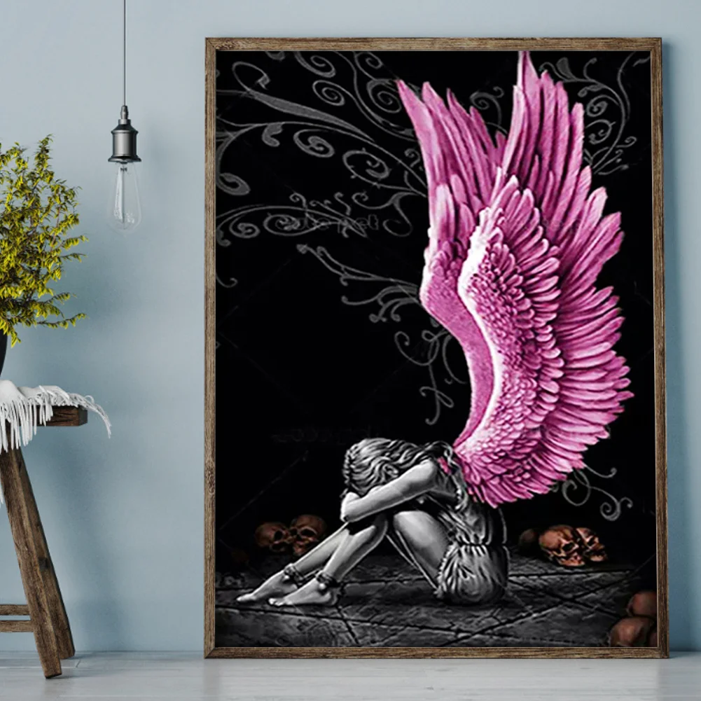 11ct Stamped Cross Stitch - Wing Angel(40*50cm)