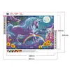 Rainbow Unicorn-Full Round Diamond Painting 40*30CM