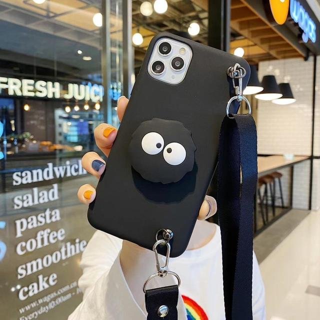 Cartoon Cute Funny No Face Strap iPhone Case BE684