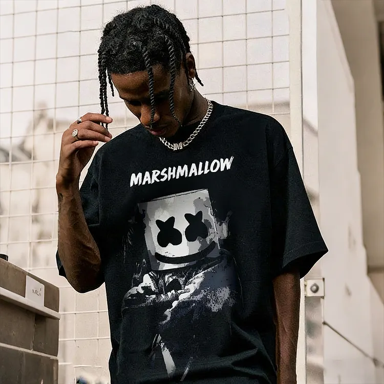 Marshmallow Printed Men's T-shirt