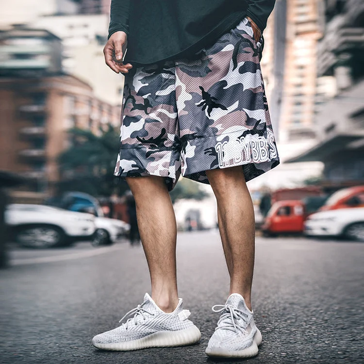 Diablo Trendy Loose Print Breathable Pants-dark style-men's clothing-halloween