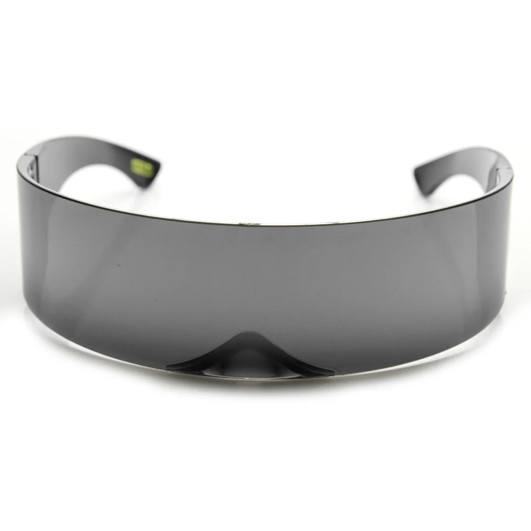Futuristic Wrap Around Monoblock Shield glasses