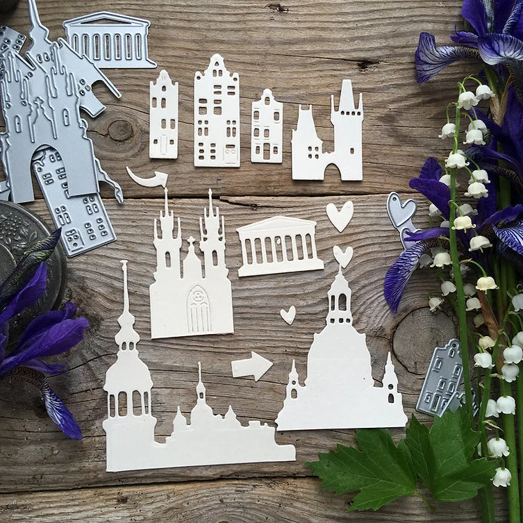 Piggy Craft metal cutting dies cut die mold Flower leaves animal frame Scrapbook paper craft knife mould blade punch stencils