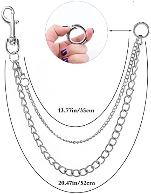 Punk Retro Metal Pants Chain Adjustable Multi-layer Waist Chain Fashion Men’s And Women’s Pants Chain