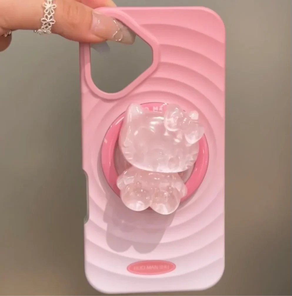 Kitty Mag Safe Case with Pop Socket