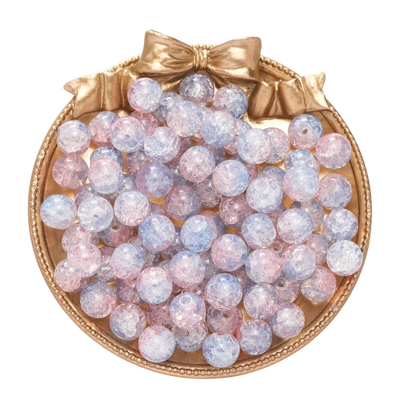 50 PCS/Package Diameter 10mm Diameter 4mm Diameter 8mm Glass Solid Color Jewelry Accessories