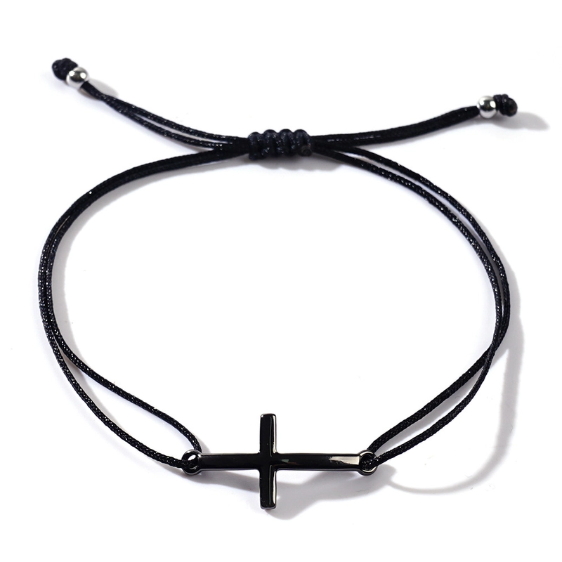 Minimalist Classic Style Cross Cord Unisex Drawstring Bracelets