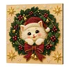 Christmas Animal DIY Pearl Painting Kit with Frame 20x20cm