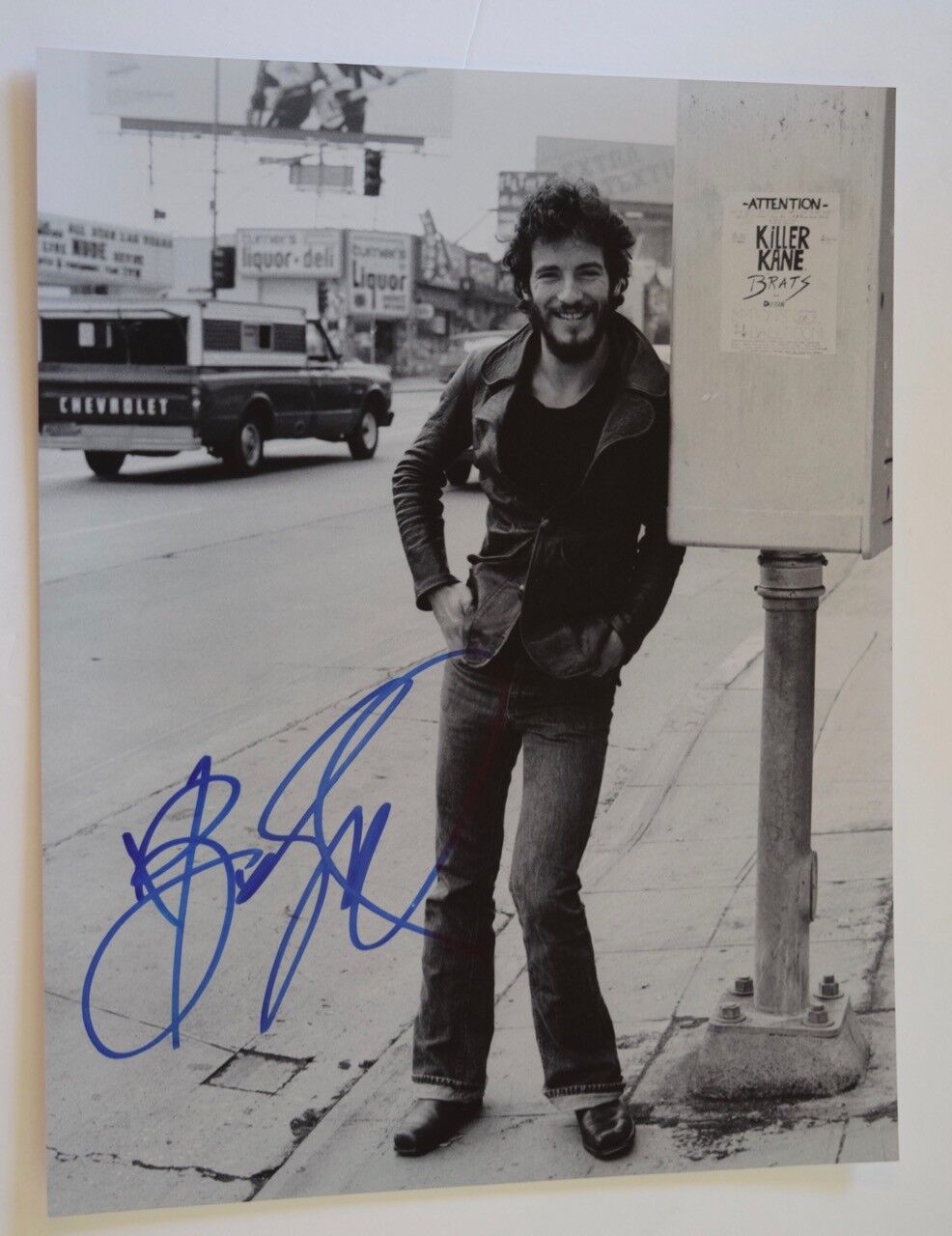 Bruce Springsteen Signed Autographed 11x14 Photo Poster painting Flawless Signature! COA VD