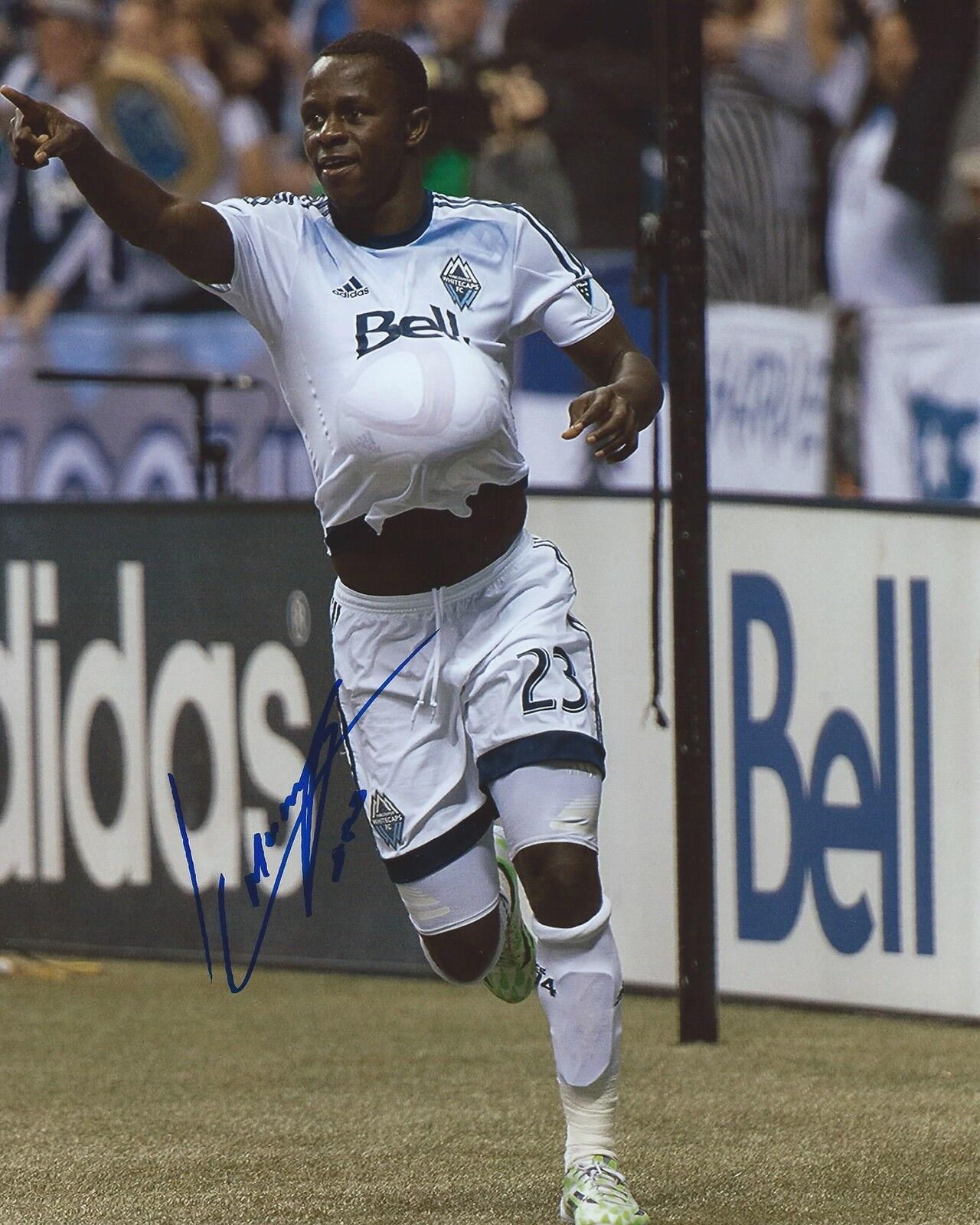 Kekuta Manneh Signed 8×10 Photo Poster painting Vancouver Whitecaps FC Soccer Autographed COA