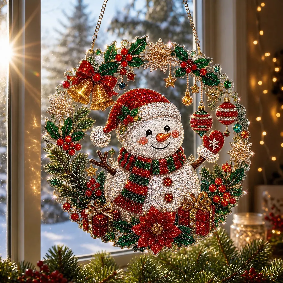 🎅70% Off on the Last Day of the Off-Season Sale🎄- Christmas Diamond Art Suncatcher Kit