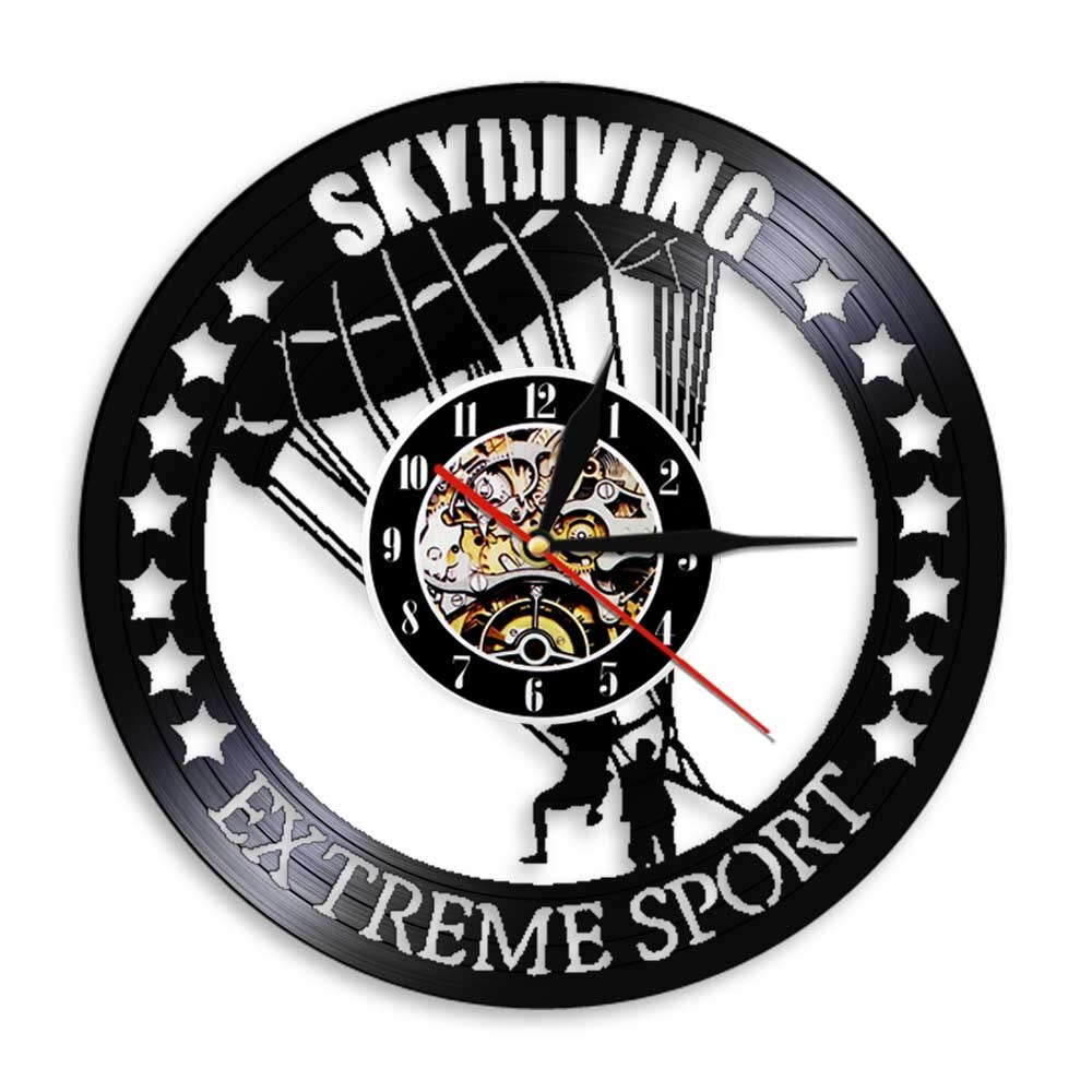 

Extreme Sports Skydiving Wa - Vinyl Record Wall Clock - Without LED, 501 Original