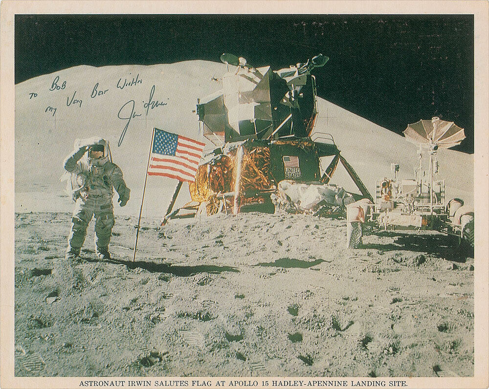 JAMES 'JIM' IRWIN Signed Photo Poster paintinggraph - Apollo 15 NASA Astronaut - preprint