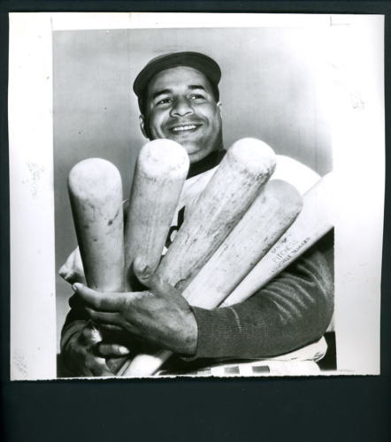 Roy Campanella Brooklyn Dodgers HR pace 1953 Wire Photo Poster painting