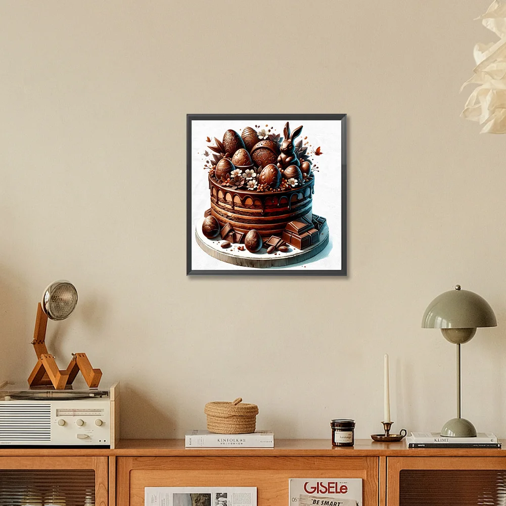 Full Round Diamond Painting 30*30cm - Easter Chocolate Cake