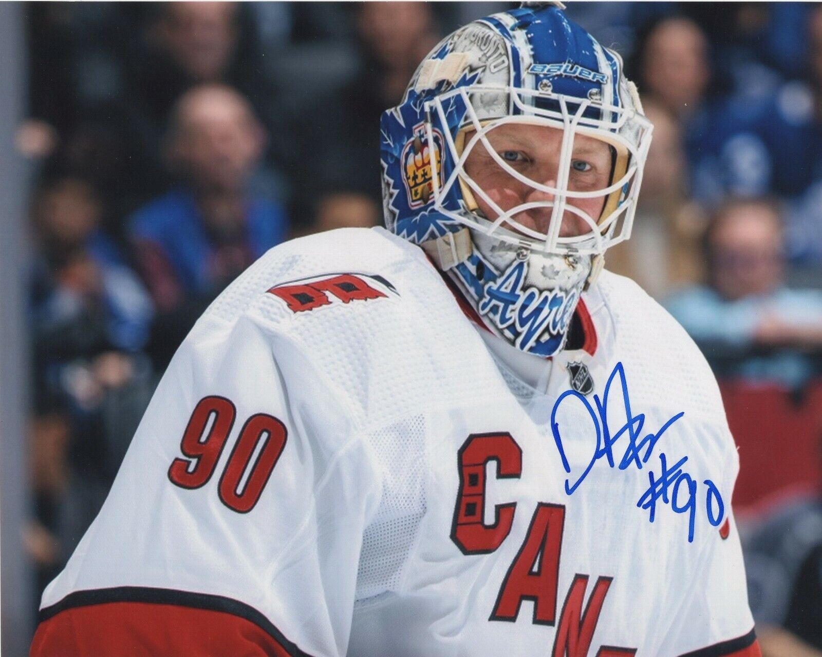 DAVID AYRES SIGNED AUTOGRAPH RARE CAROLINA HURRICANES 8X10 Photo Poster painting EBUG