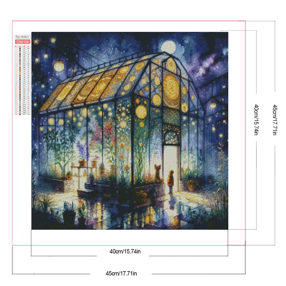 Partial AB Diamond Painting - Full Round Drill - Flower Room(Canvas|45*45cm)