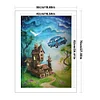(Big Size)Fairy Tale House - 11CT Stamped Cross Stitch 50*70cm/19.69*27.56in