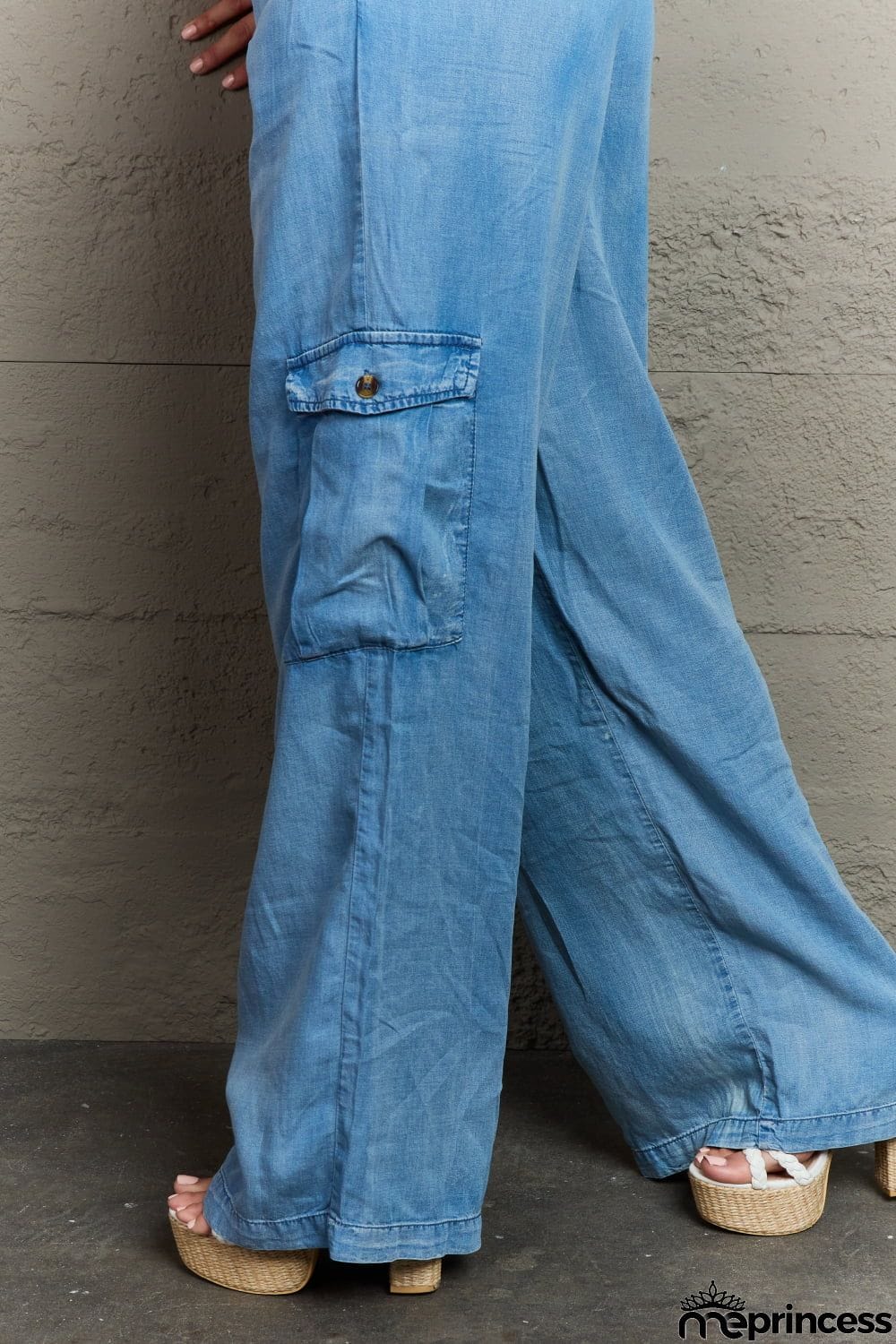 Denim Cargo Pants