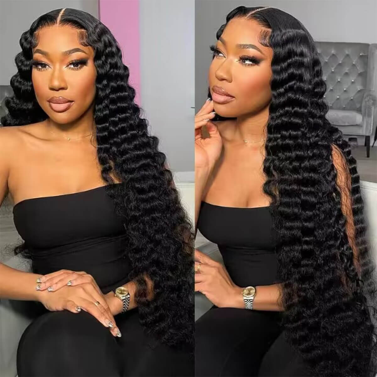 Pineapple Wave HD Lace Wigs 200% Density Undetectabl HD Wigs Pre Plucked 