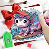 6PCS Diamond Painting Animal Greeting Cards Postcards with Envelopes