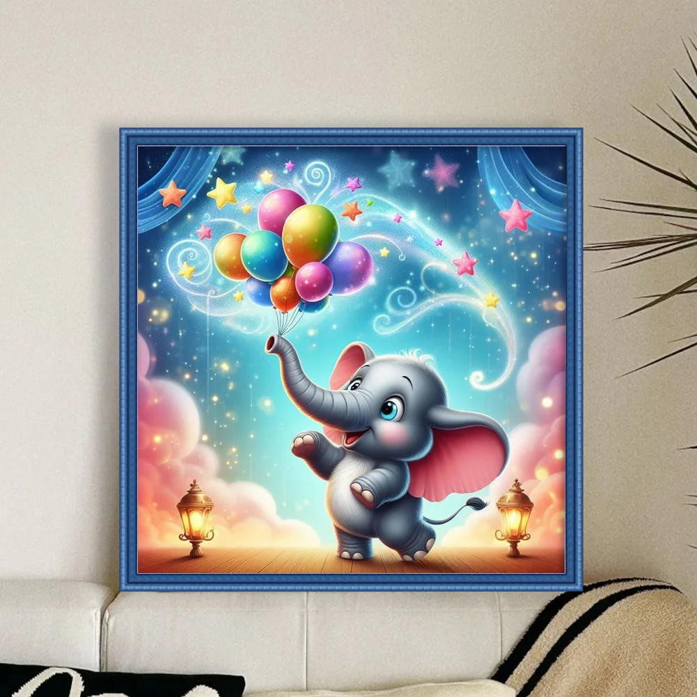 11CT Full Stamped Cross Stitch - Dumbo(Canvas|40*40CM)