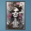 Skeleton Girl - Round AB Drills Diamond Painting(65*45cm)
