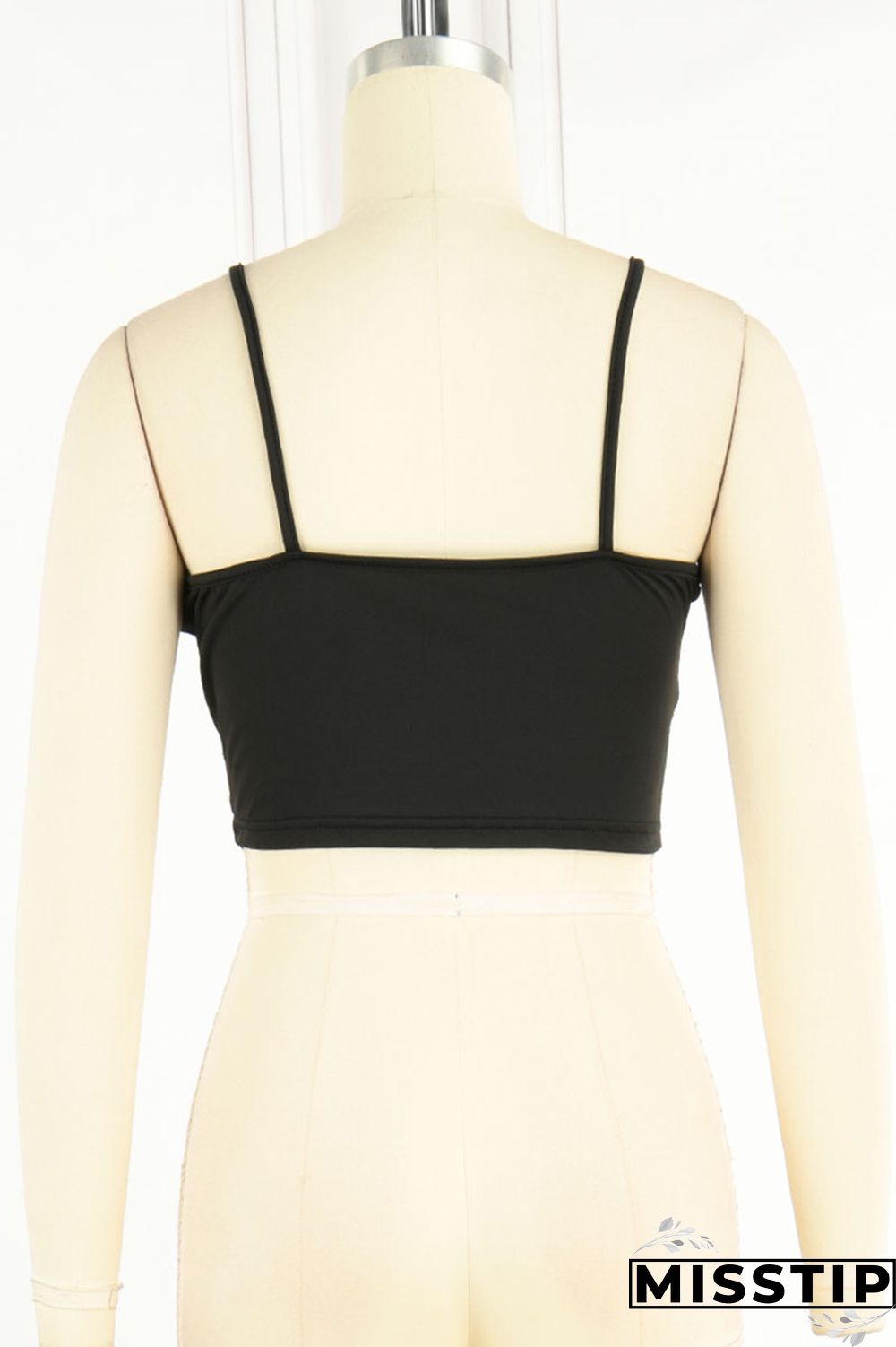 Grey Sexy Street Print Patchwork Spaghetti Strap Tops