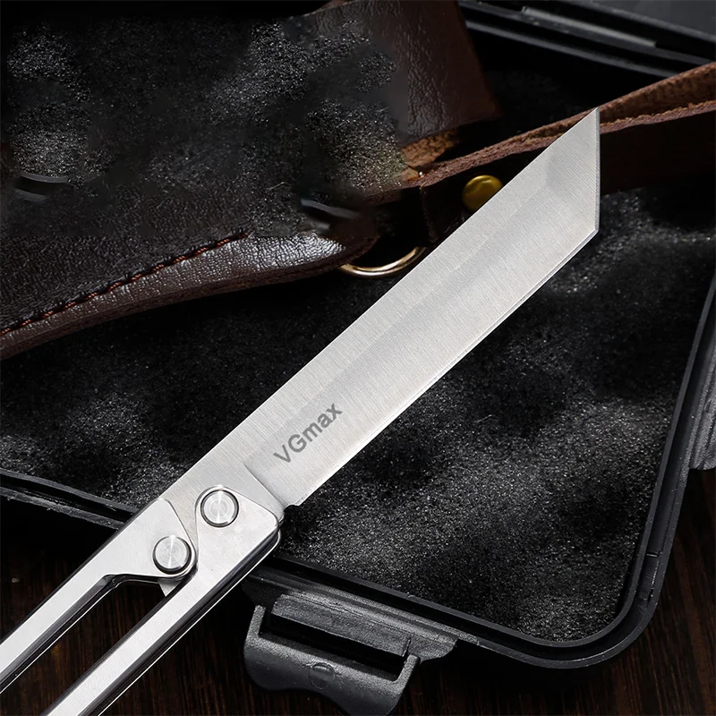 Outdoor folding knife, camping multi-functional small knife, portable, high hardness