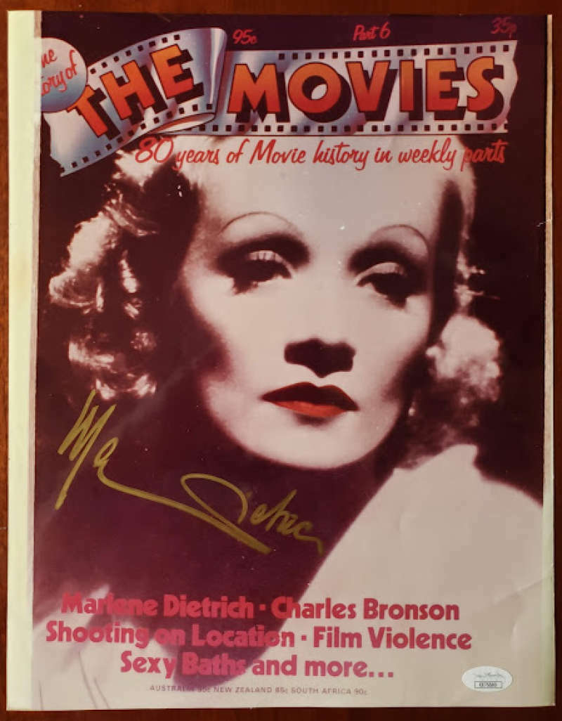 Marlene Dietrich Jsa Coa Hand Signed 11x14 Photo Poster painting Authentic Autograph