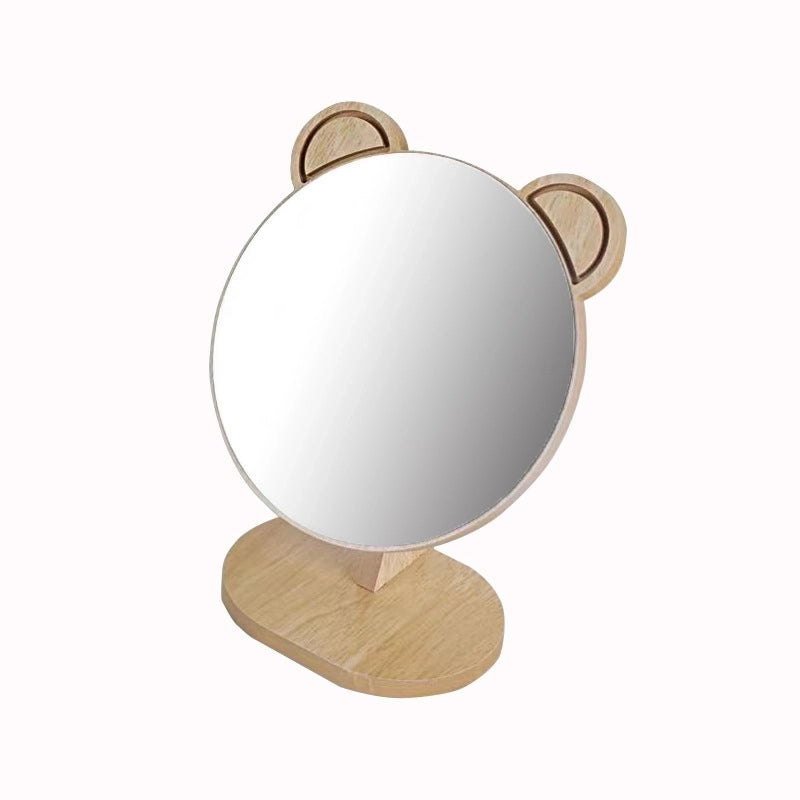 Minimalist Solid Color Wood Mirror 1 Piece