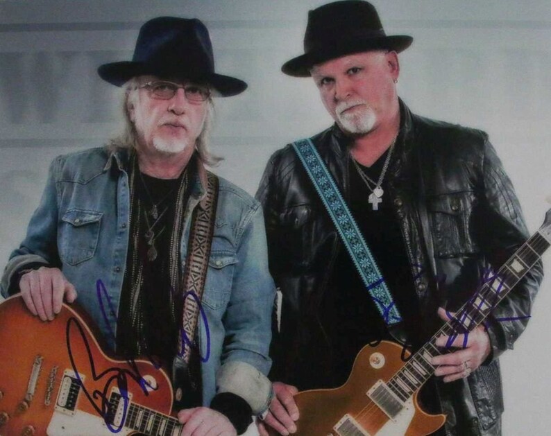 Brad Whitford & Derek St. Holmes Signed Autographed Glossy 11x14 Photo Poster painting - COA Matching Holograms