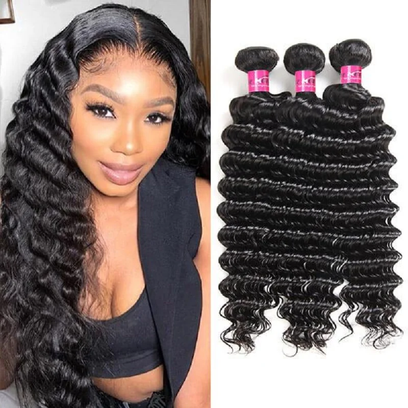 Jewtribute Hair®| Loose Deep Wave Brazilian Hair Weave Bundles Curly 