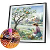Under The Trees In The Countryside-Full Round Diamond Painting 40*40CM