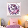 Floral Unicorn-11CT Stamped Cross Stitch 40*40cm/15.75*15.75in tapestrymarket