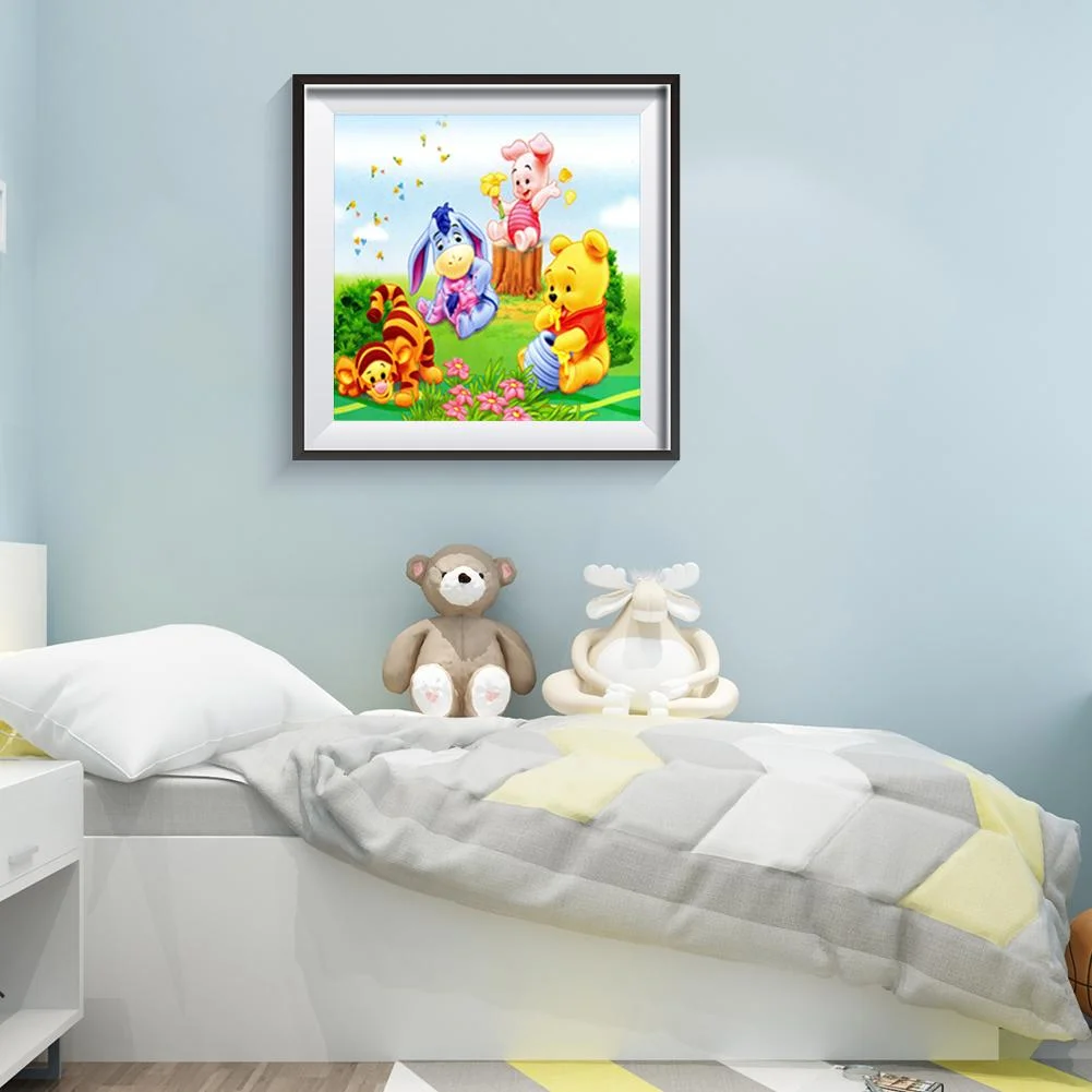 Diamond Painting - Full Round Drill - Winnie the Pooh(30*30cm)