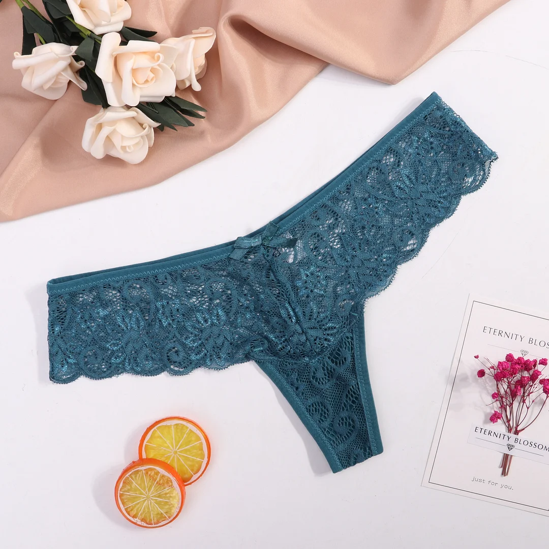 1PC Sexy Panties Women Lace Panties Comfortable Breathable G-String Low-Rise Knickers Hollow Briefs Ultra Thin Underwear